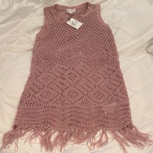 Allison Blush Crochet Dress